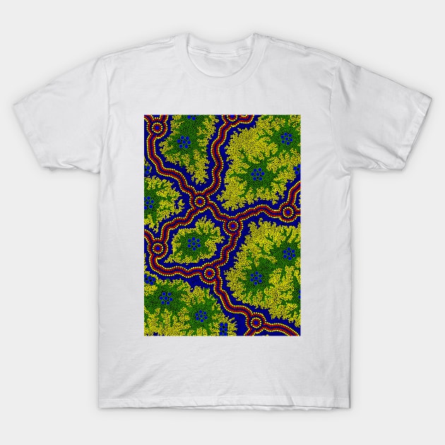 Aboriginal Art - Grasslands T-Shirt by hogartharts